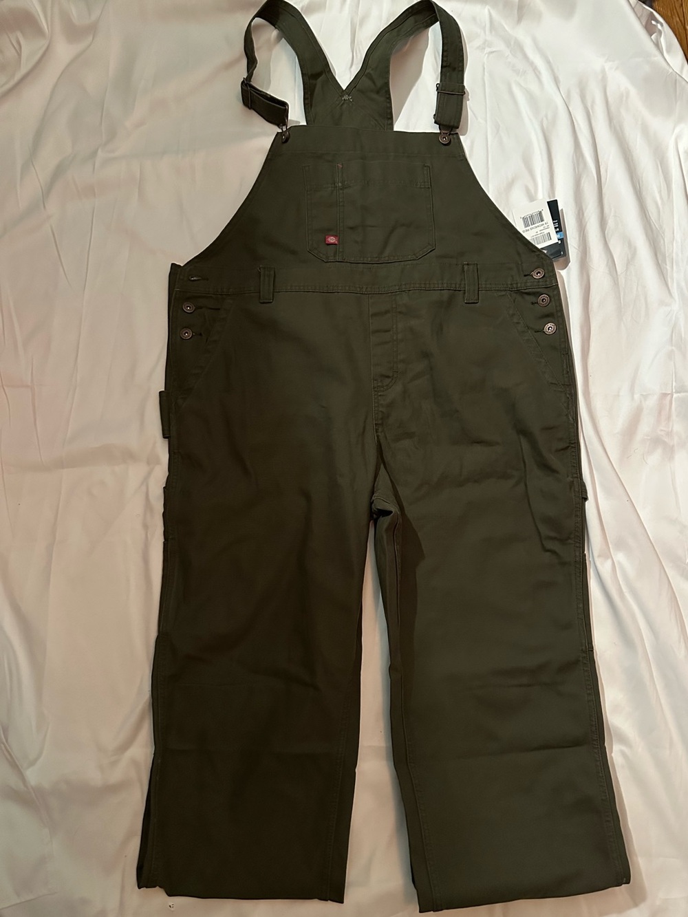 Dickies Olive Green Women's Utility Bib Jumpsuit